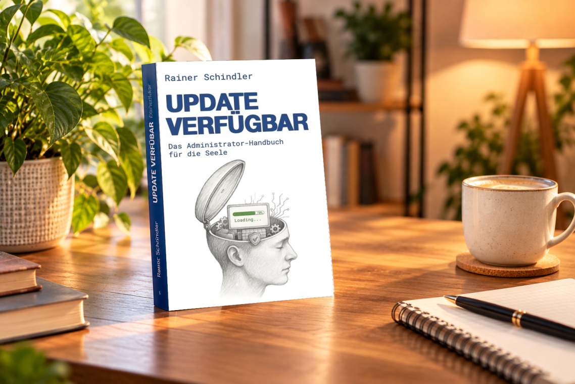 Buchcover von UPDATE VERFÜGBAR Das Administrator-Handbuch für die Seele Buchcover von UPDATE VERFÜGBAR Das Administrator-Handbuch für die Seele - Rainer Schindler